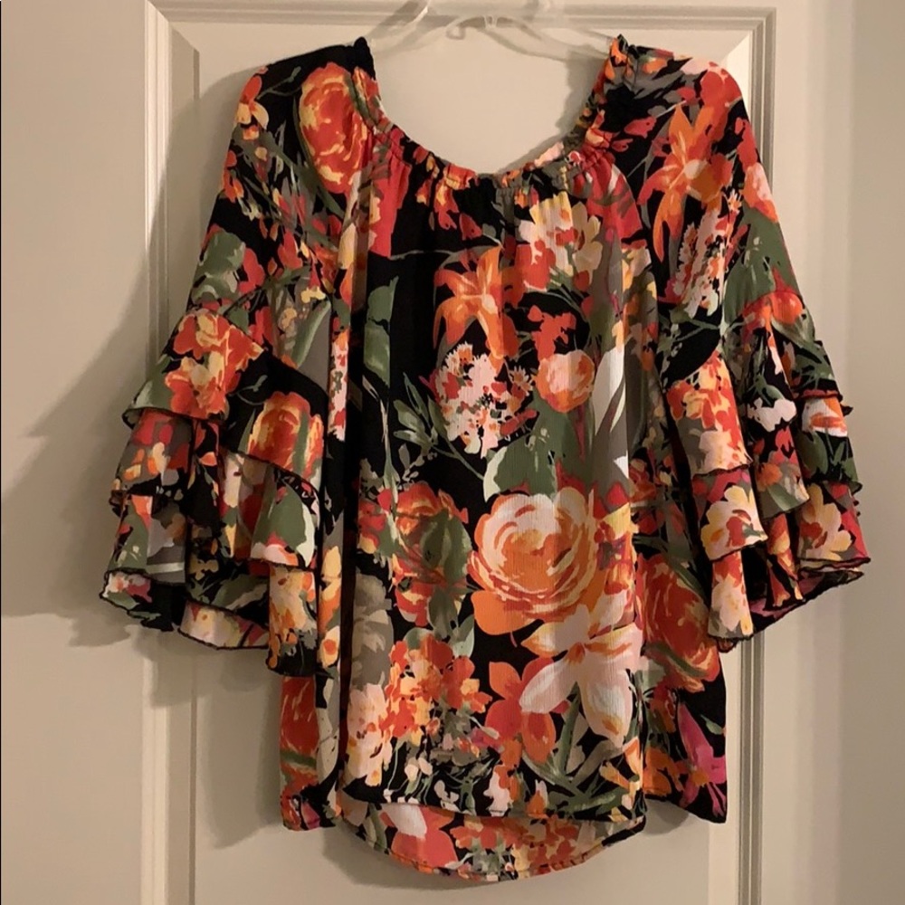 Flora Bell Sleeve Blouse